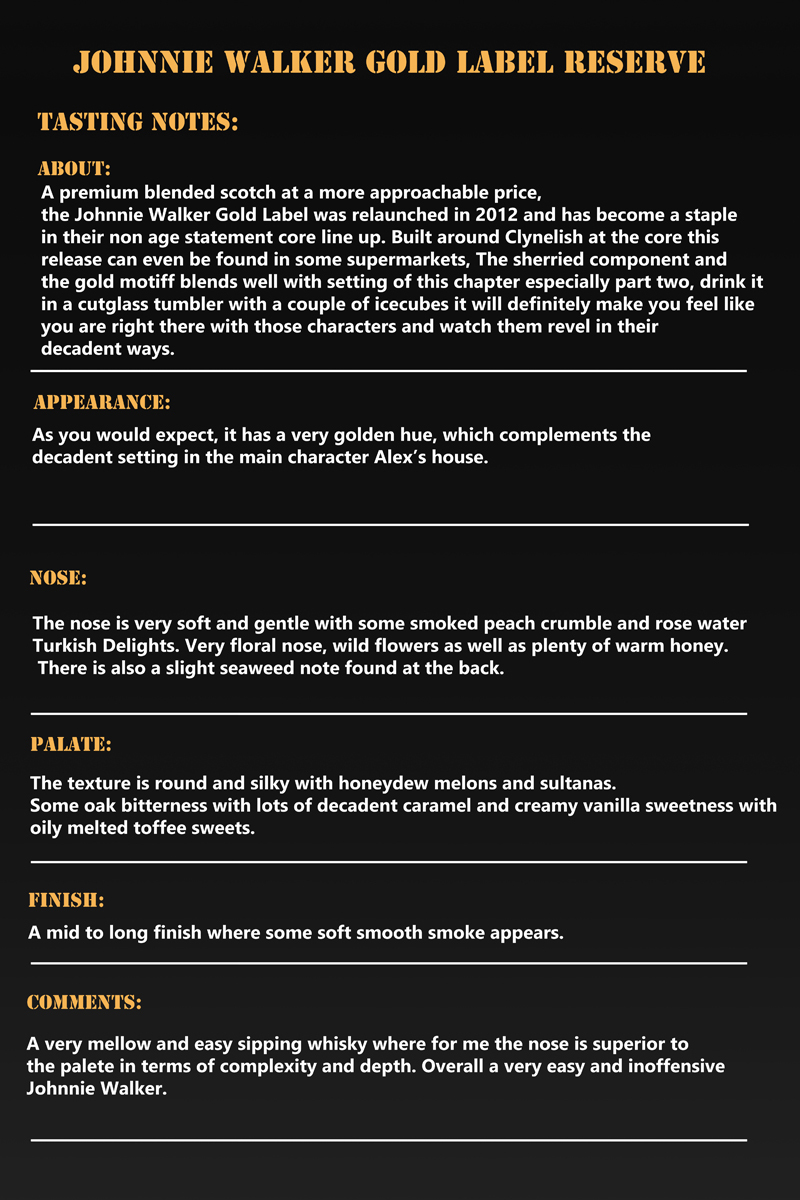 whisky tasting notes